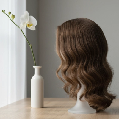 Hairstyle on a natural hair wig — Zlata Luxe, Netanya